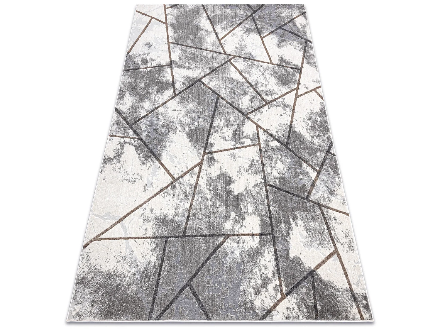 Tapijt NOBLE modern 1518 67 Versleten , geometrisch , Structureel, twe 140x190 cm