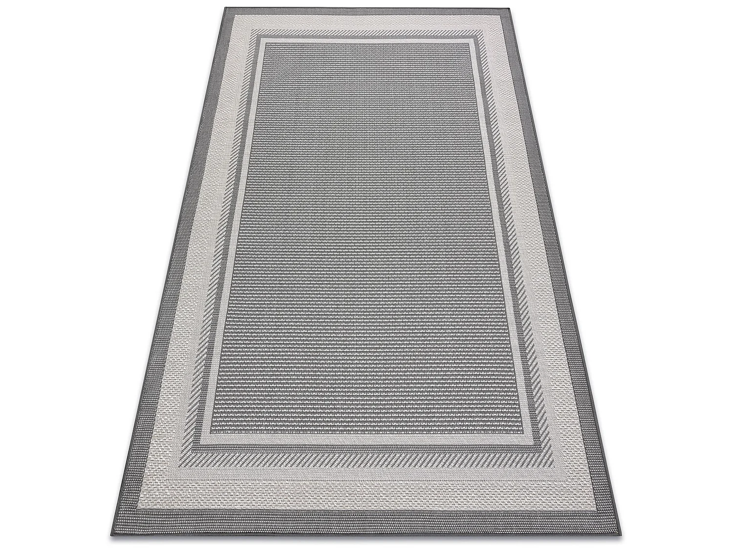 Alfombra sisal SISALO Marco 2891 antracita / beige 80x150 cm