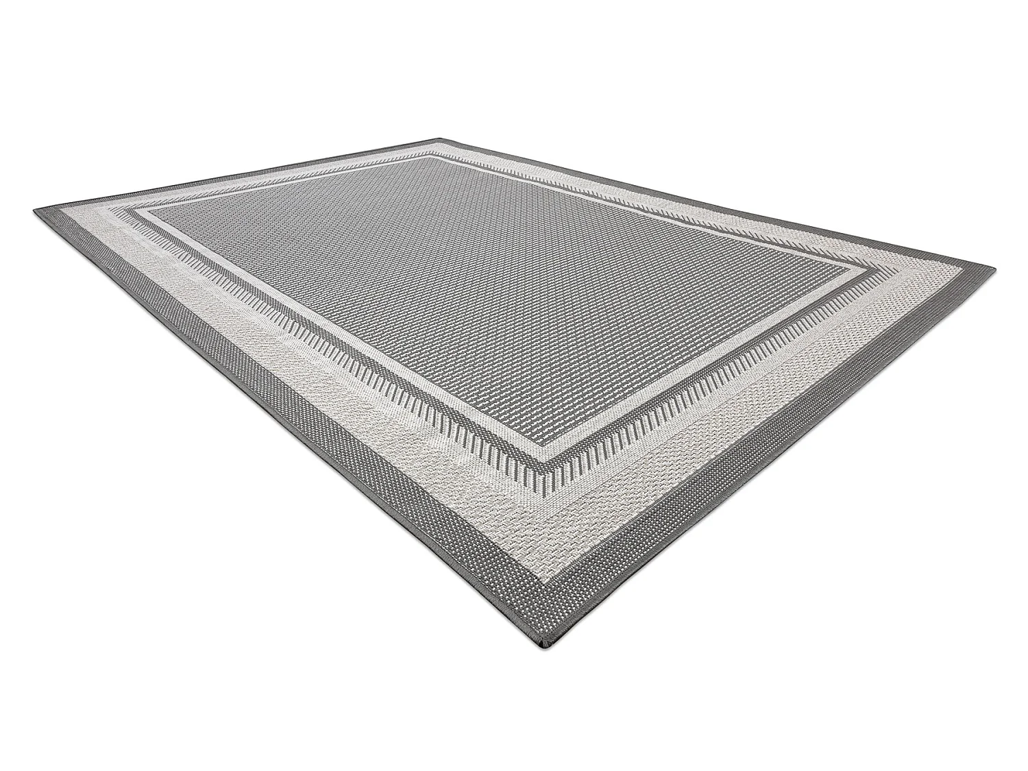 Alfombra sisal SISALO Marco 2891 antracita / beige 80x150 cm