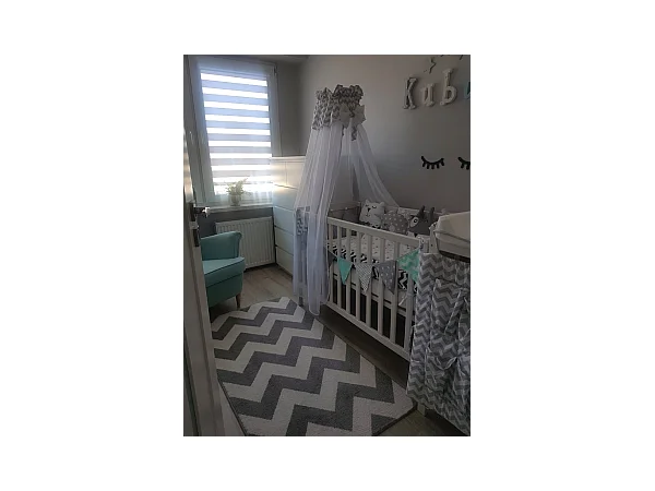 Tapete SKETCH - FA66 cinzento/branco - Zigzag 200x290 cm