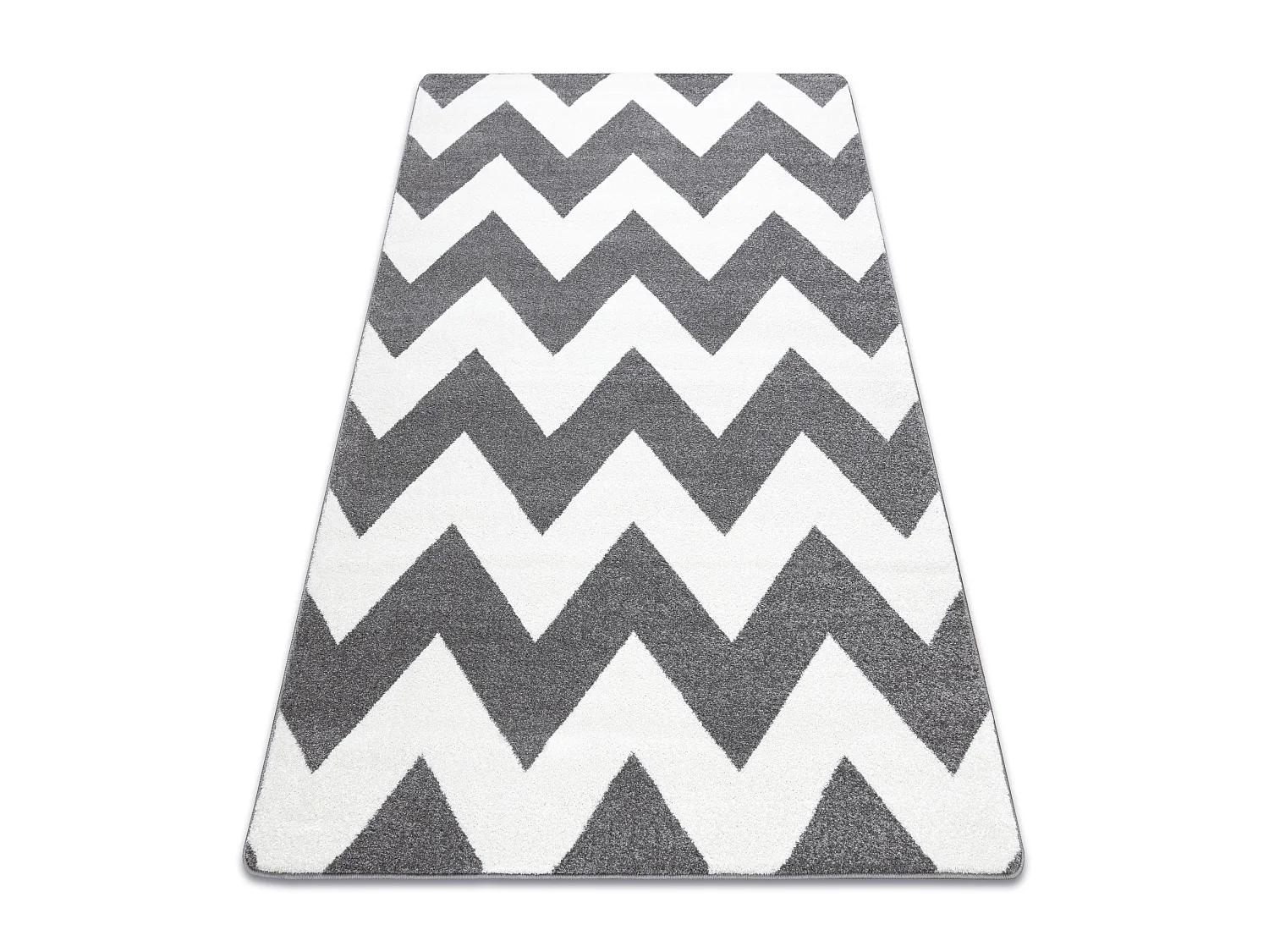 Tapete SKETCH - FA66 cinzento/branco - Zigzag 200x290 cm
