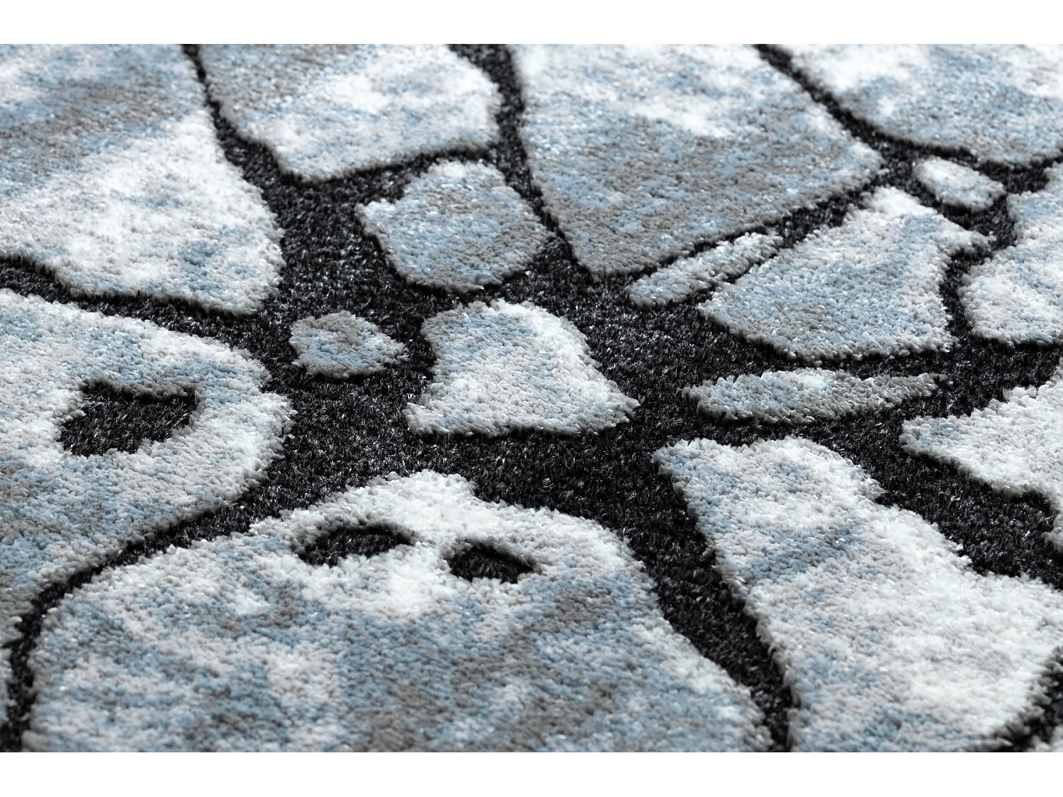 Tapijt modern COZY 8873 Cracks Gescheurd beton - Structureel, twee poo 120x170 cm