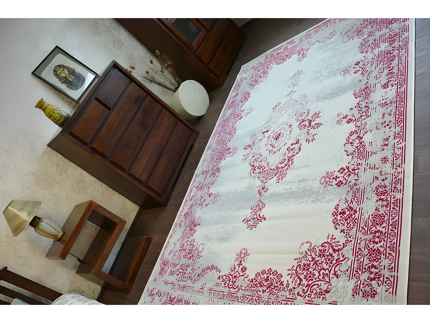 Tapis Vintage Rosette 22206/062 rose 120x170 cm