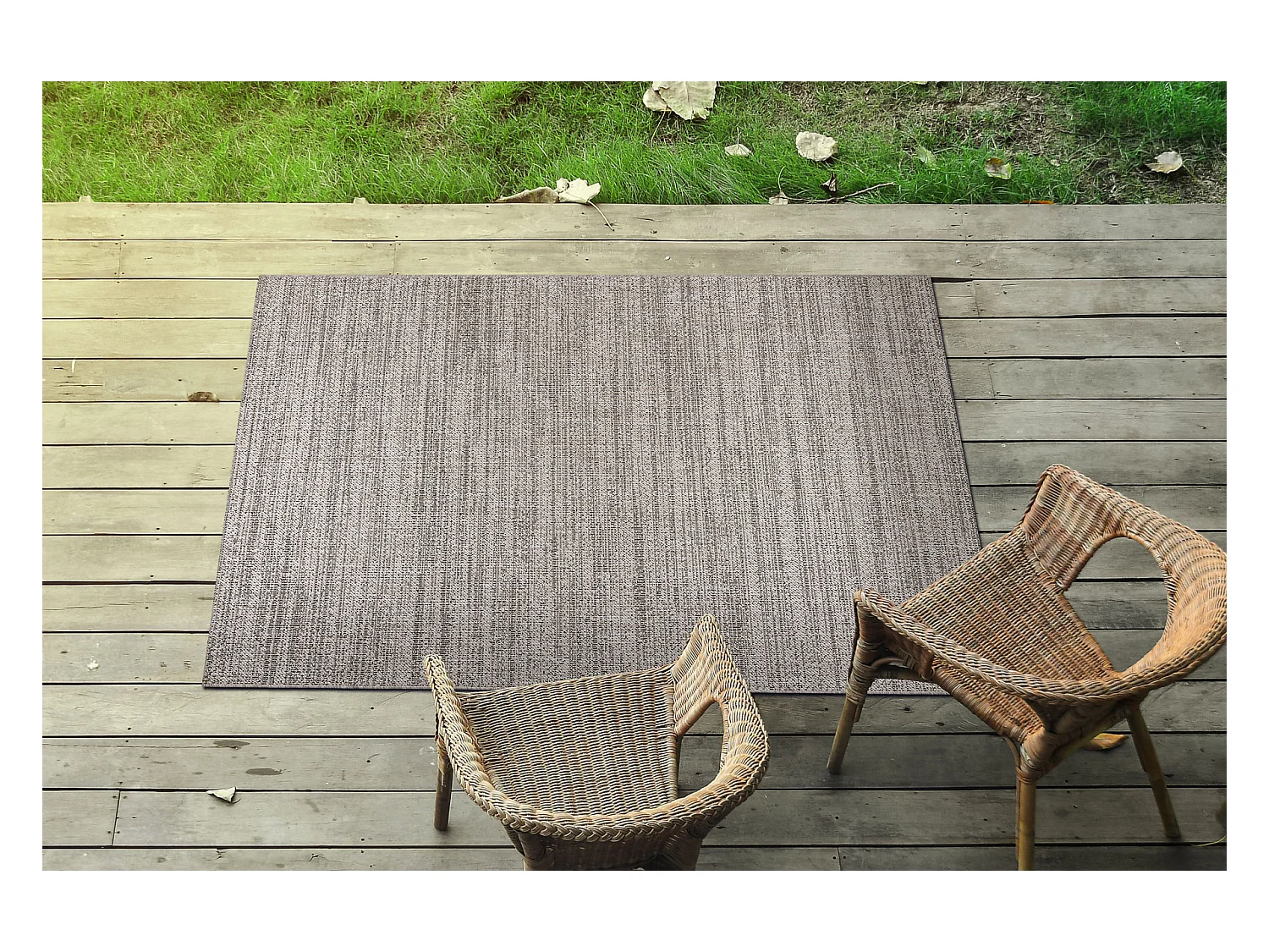 Sisal tapijt SISAL FLOORLUX 20389 zilver / ZWART melange 140x200 cm