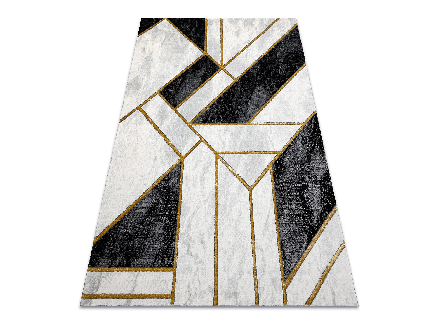 Tapis EMERALD exclusif 1015 glamour, élégant marbre, géométrique n 200x290 cm