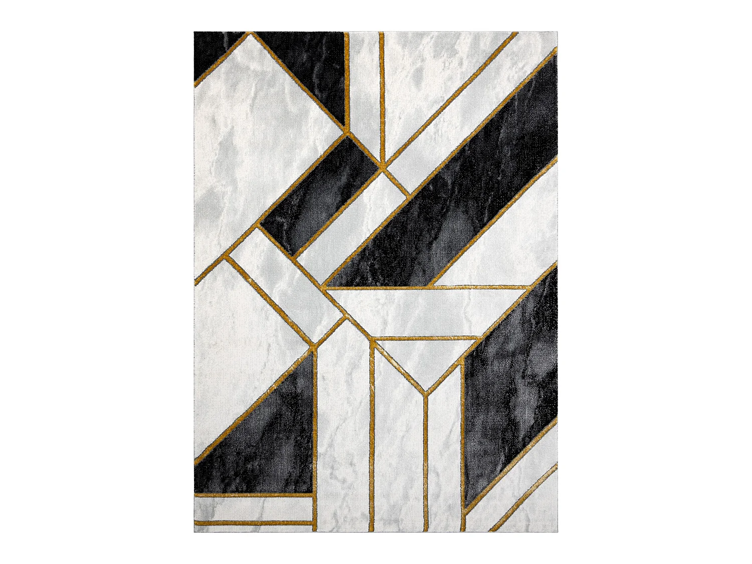 Tapis EMERALD exclusif 1015 glamour, élégant marbre, géométrique n 200x290 cm