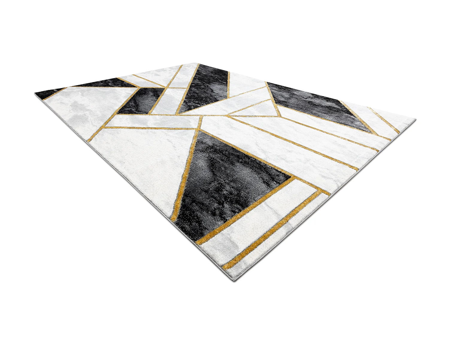Tapis EMERALD exclusif 1015 glamour, élégant marbre, géométrique n 200x290 cm