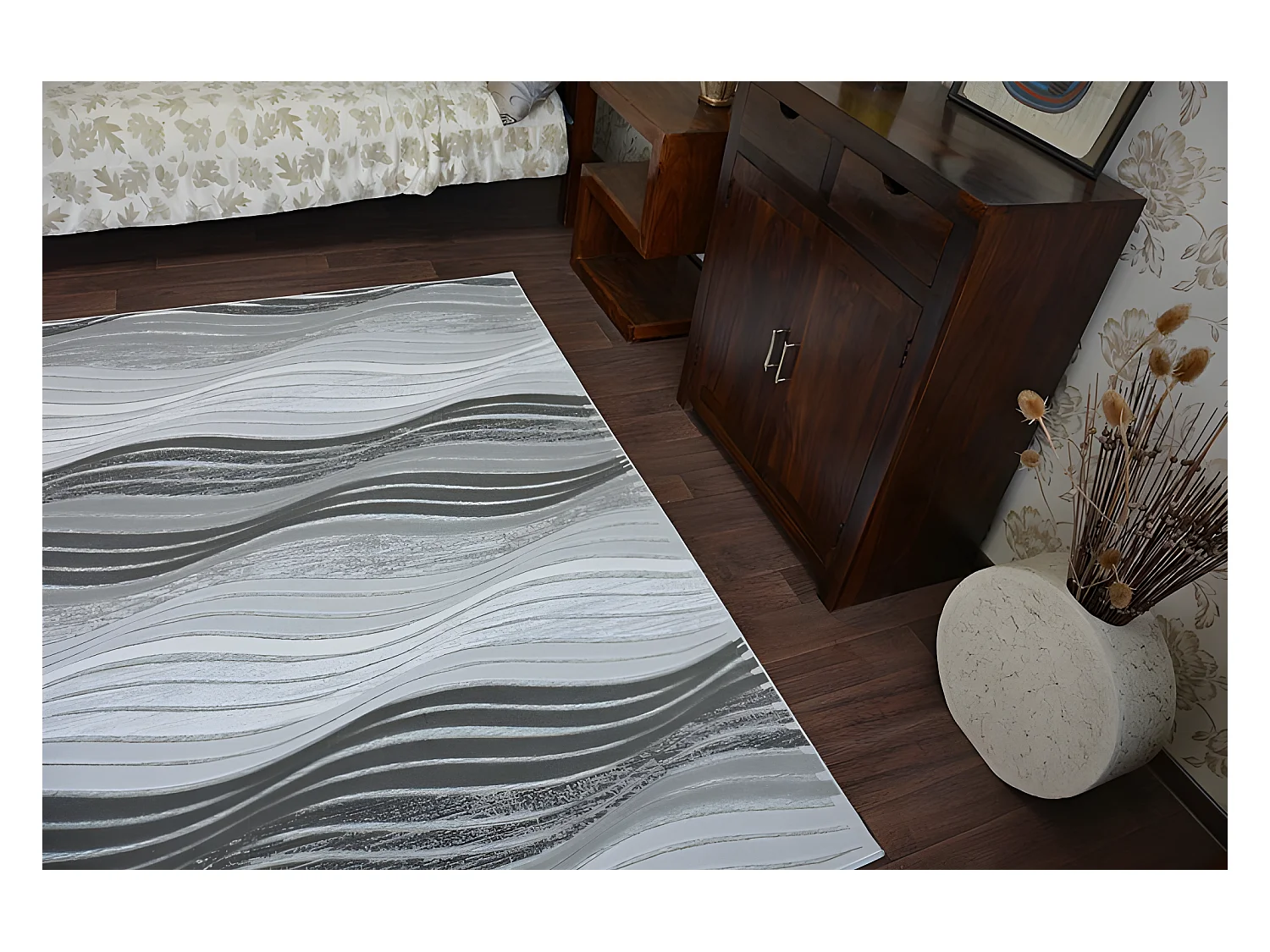 Tapijt ACRYL YAZZ 1760 zilver 200x290 cm