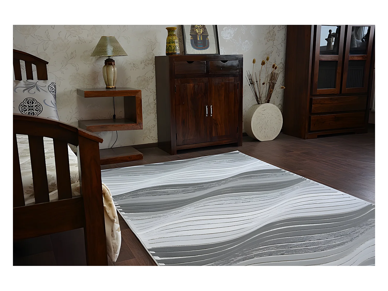 Tapijt ACRYL YAZZ 1760 zilver 200x290 cm