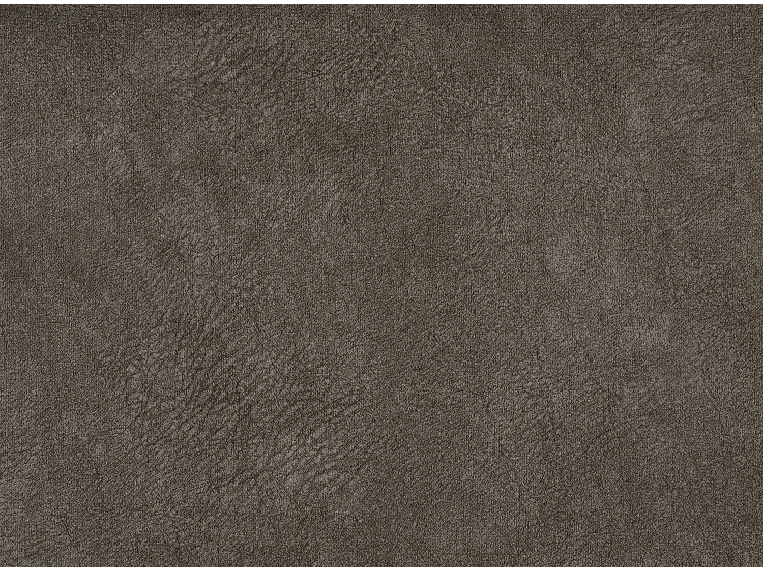 Canapé panoramique convertible tissu capitonné effet cuir marron Romy 350cm