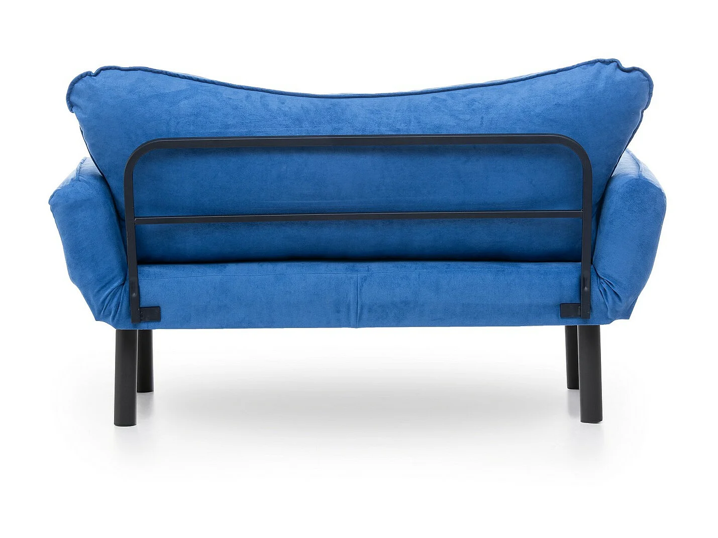 Kalos blauwe stoffen 2-zits slaapbank 140 cm