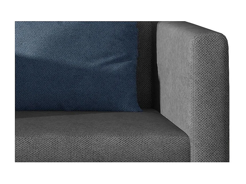 Petit canapé convertible tissu gris foncé Mouva 132cm