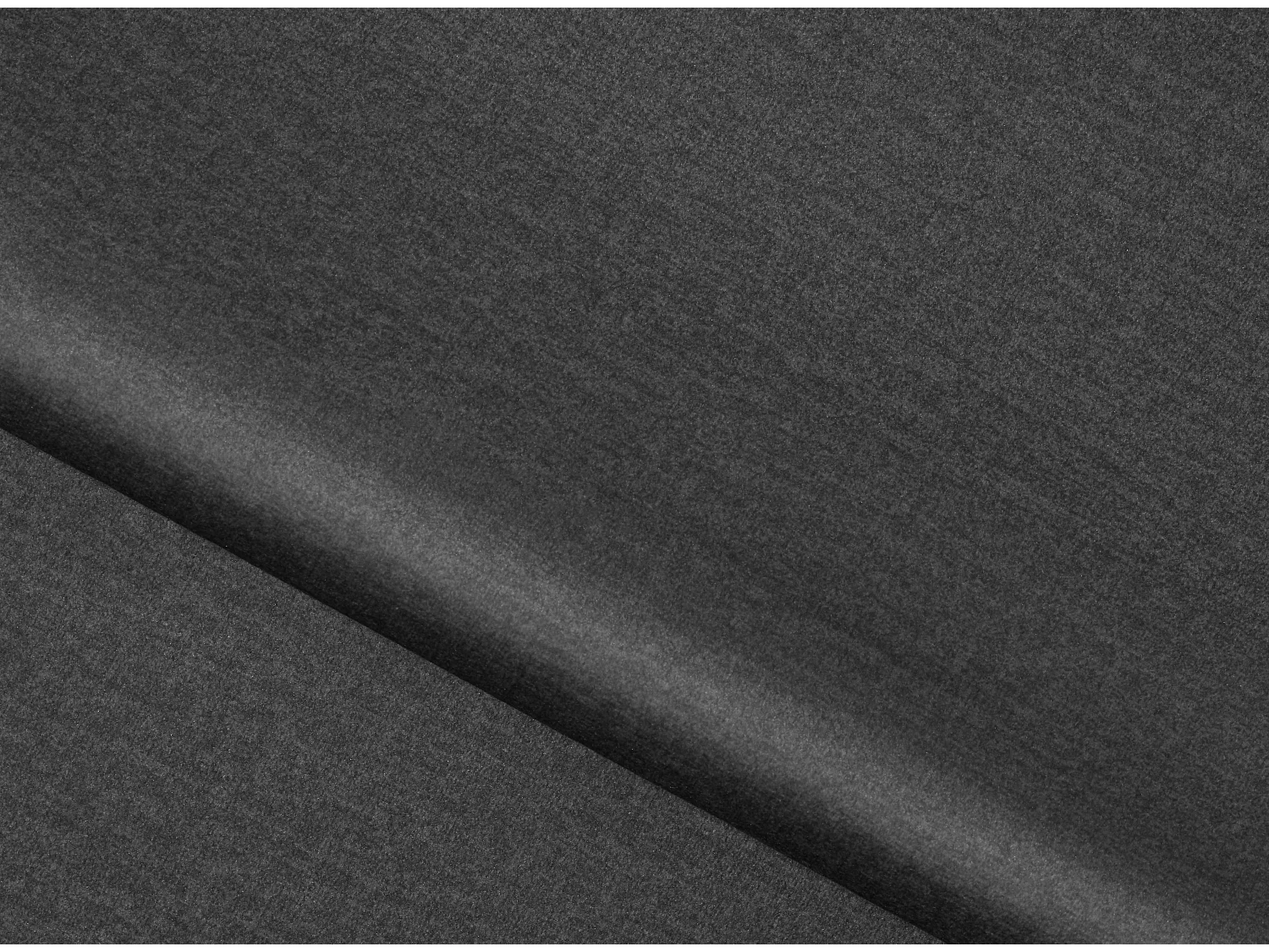 Canapé droit design 2-3 places tissu doux gris foncé Torpille 195cm