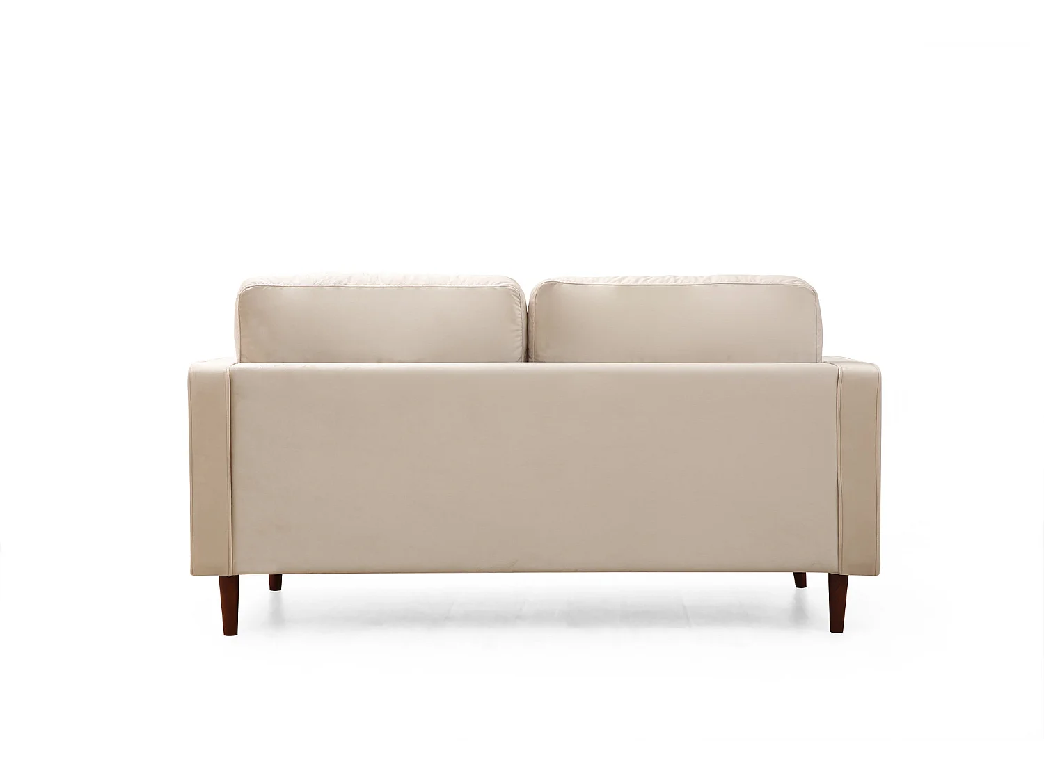 Canapé 2 places velours beige Romuza 175cm