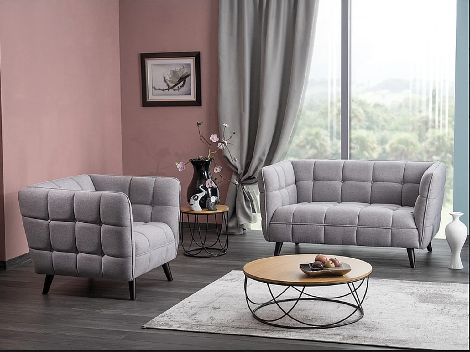 Sofa CASTELLO VELVET 2 curry