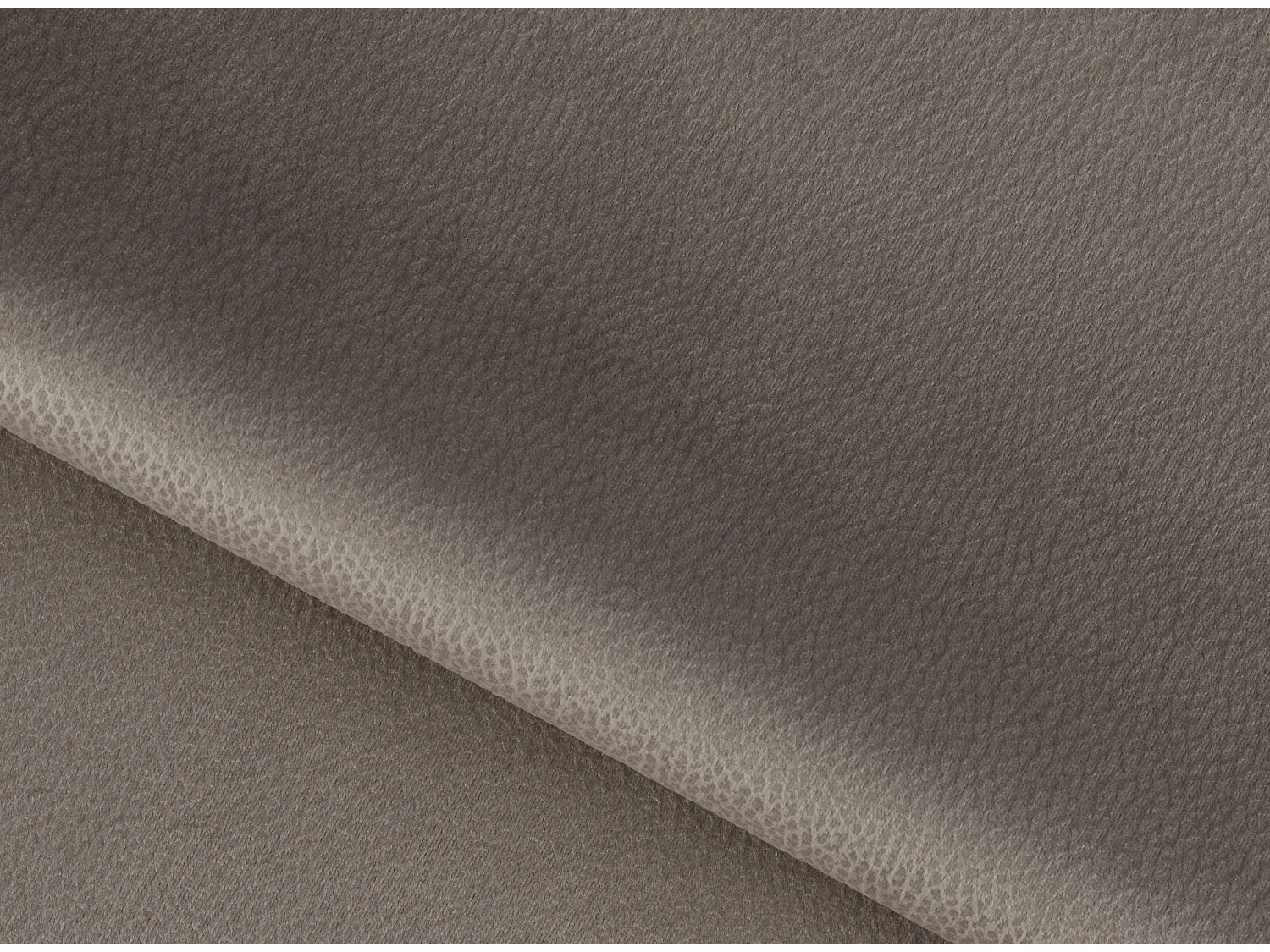 Canapé droit design 2-3 places tissu marron clair Torpille 195cm