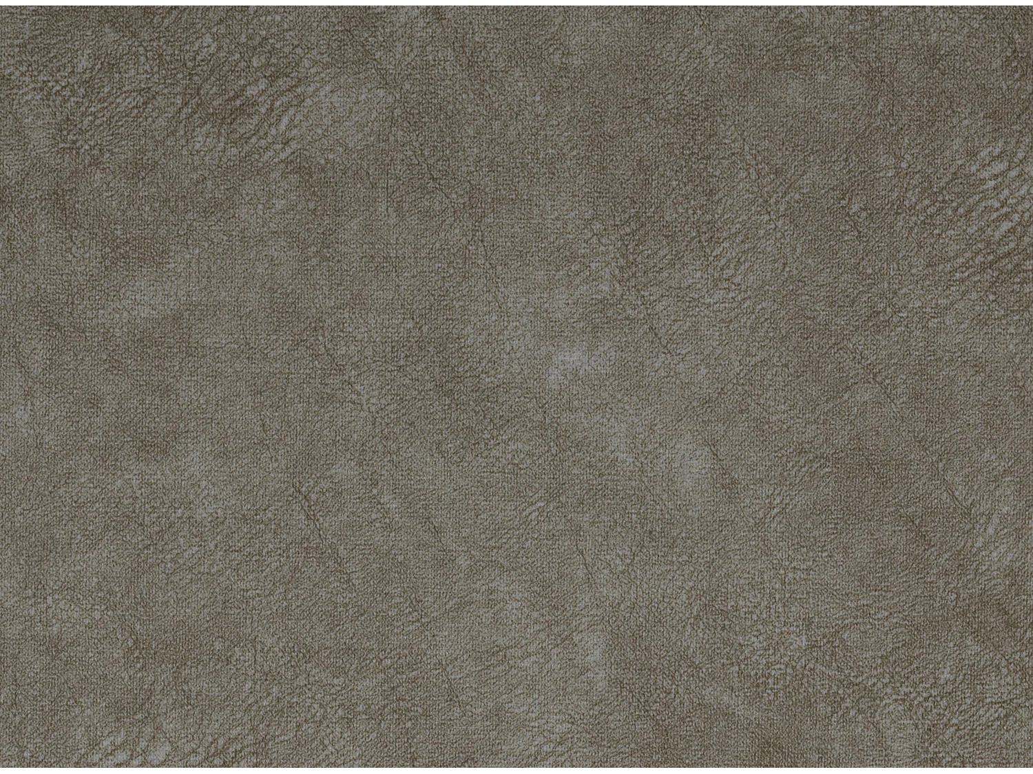 Panoramische slaapbank in lichtbeige gewatteerde stof met leereffect Romy 350 cm