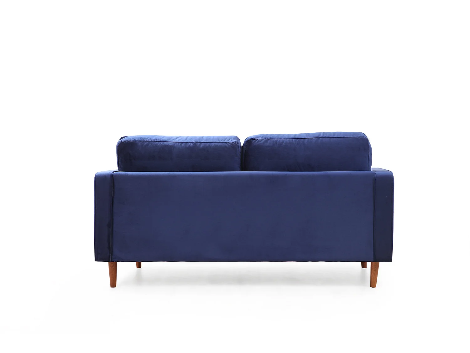 Canapé 2 places velours bleu Romuza 175cm