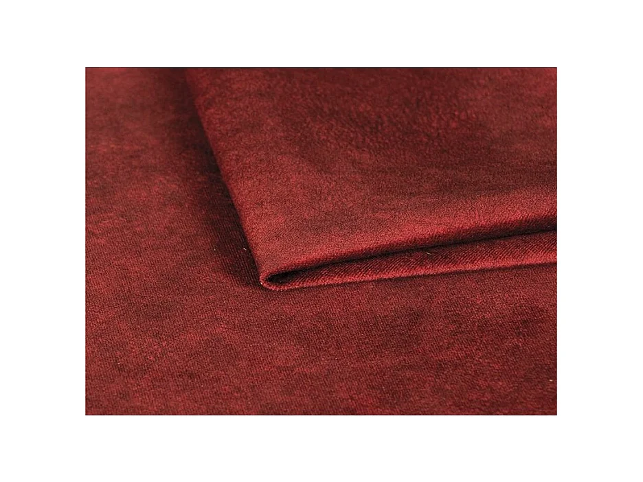 Canapé d'angle droit 5 places tissu suédine rouge tomette Torpille 265cm