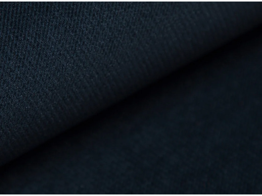 Canapé d'angle droit convertible velours bleu marine Marka 275cm