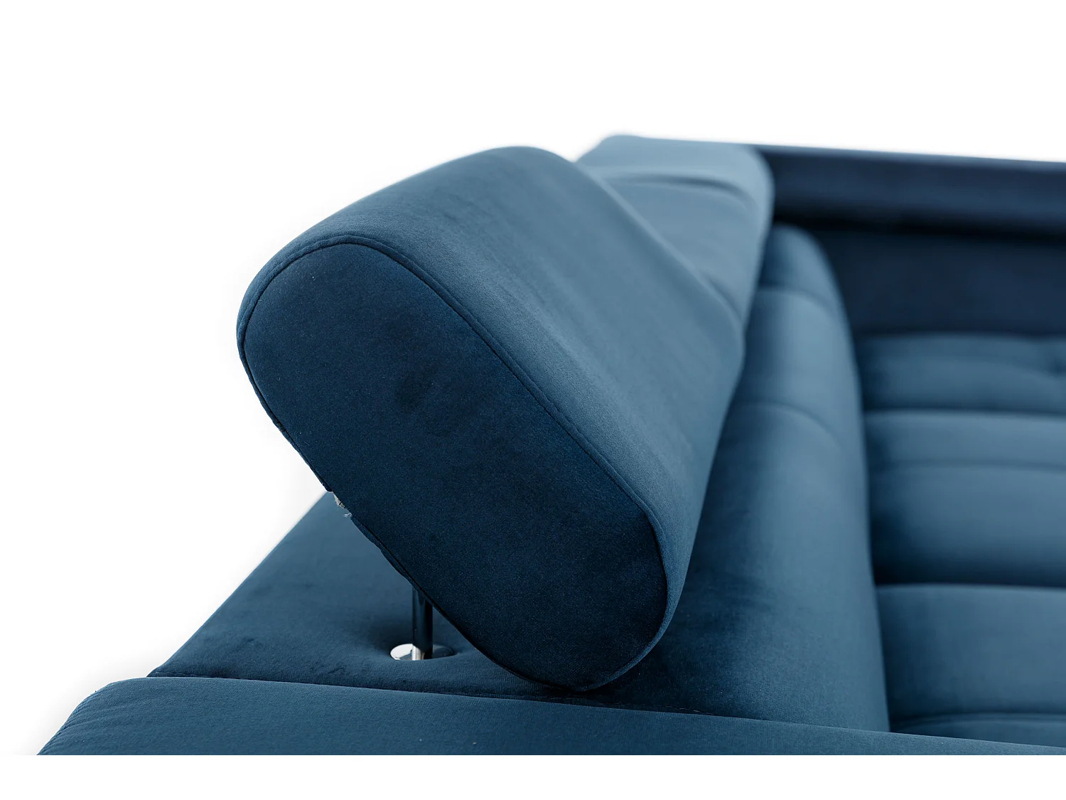 Canapé d'angle gauche convertible velours marron Marido 275cm