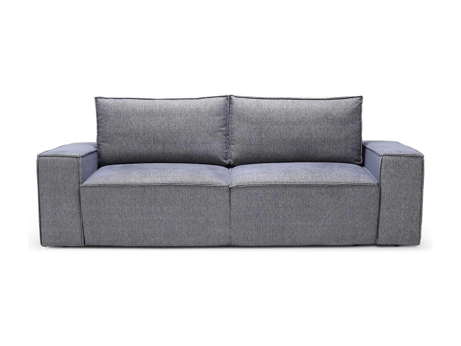 Grand canapé convertible en tissu WILACE - Confort moderne et élégant-Gris