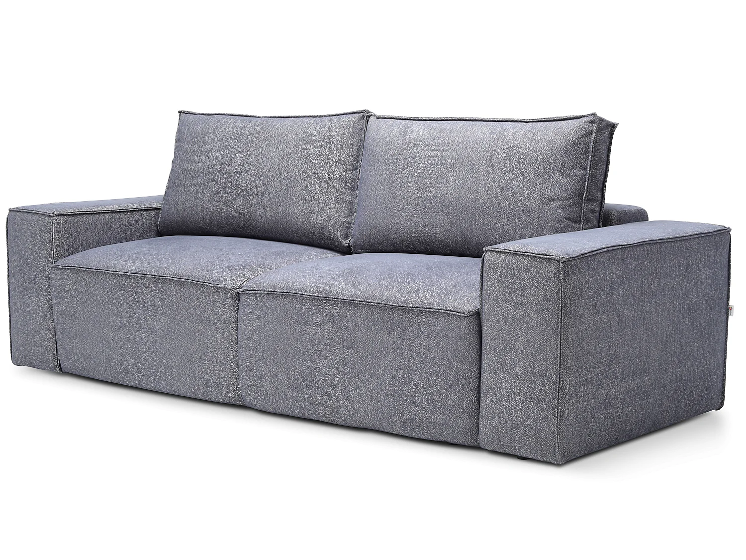 Grand canapé convertible en velours WILACE - Confort moderne et élégant-Gris foncé