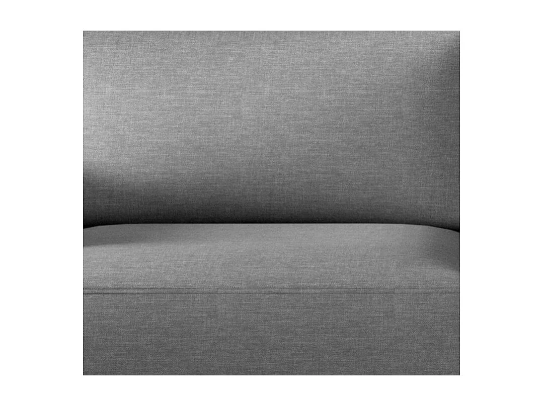 Canapé convertible 3-4 places tissu gris clair et pieds métal noir Zora 250cm