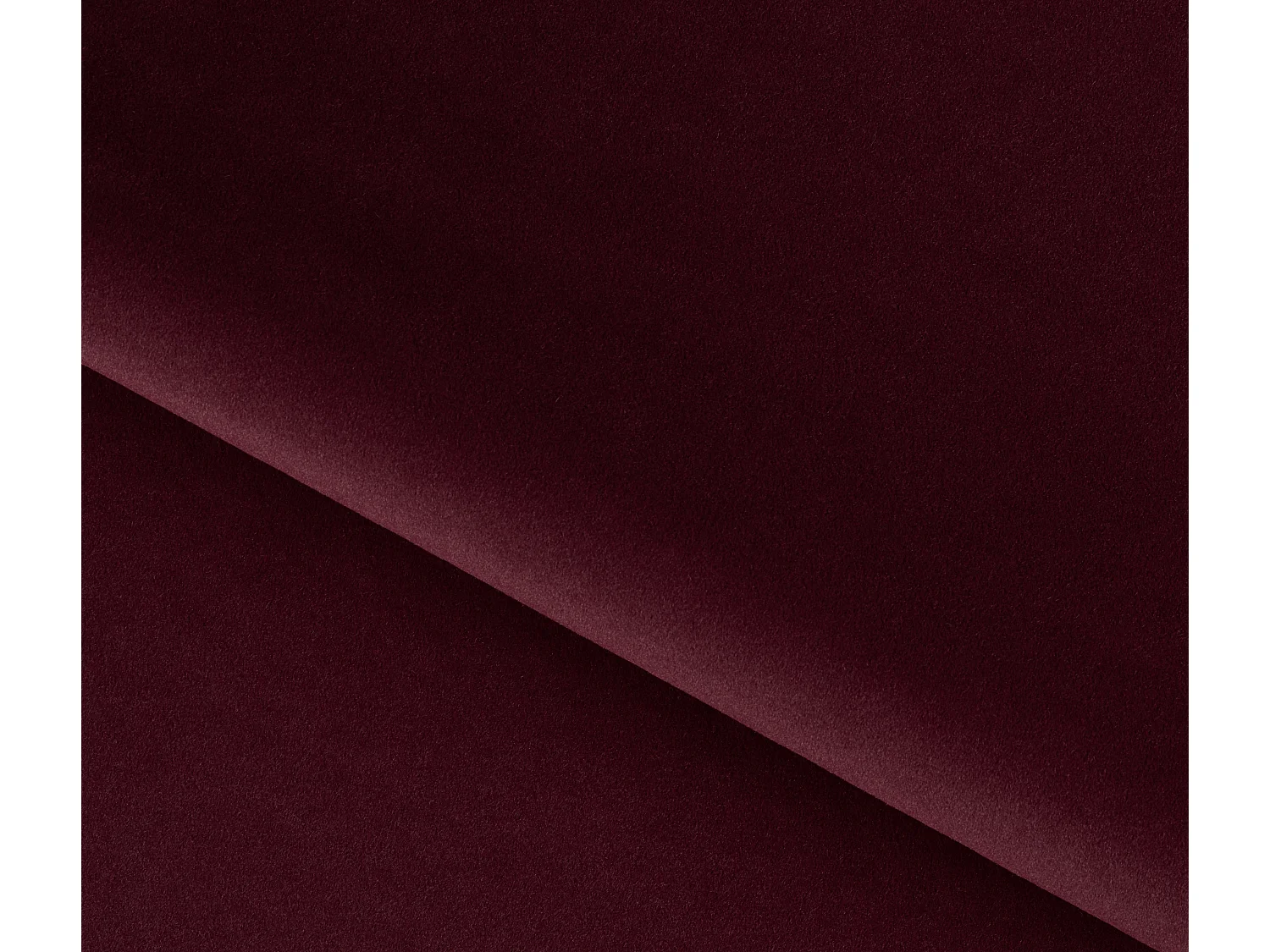 Canapé convertible capitonné angle gauche velours grenat Larry 260cm