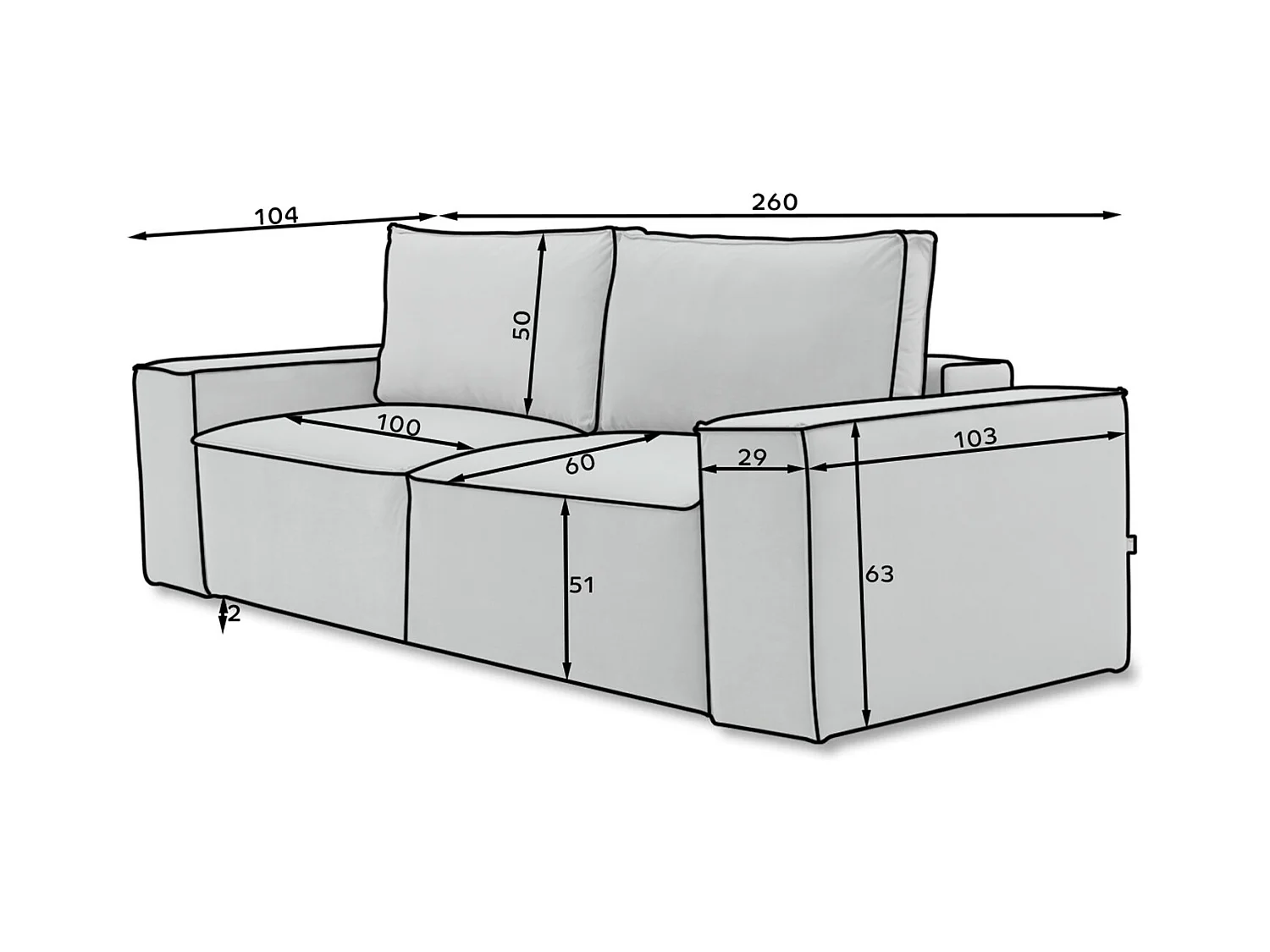 Gran sofá convertible de terciopelo WILACE - Comodidad moderna y elegante-Color Ratón Gris