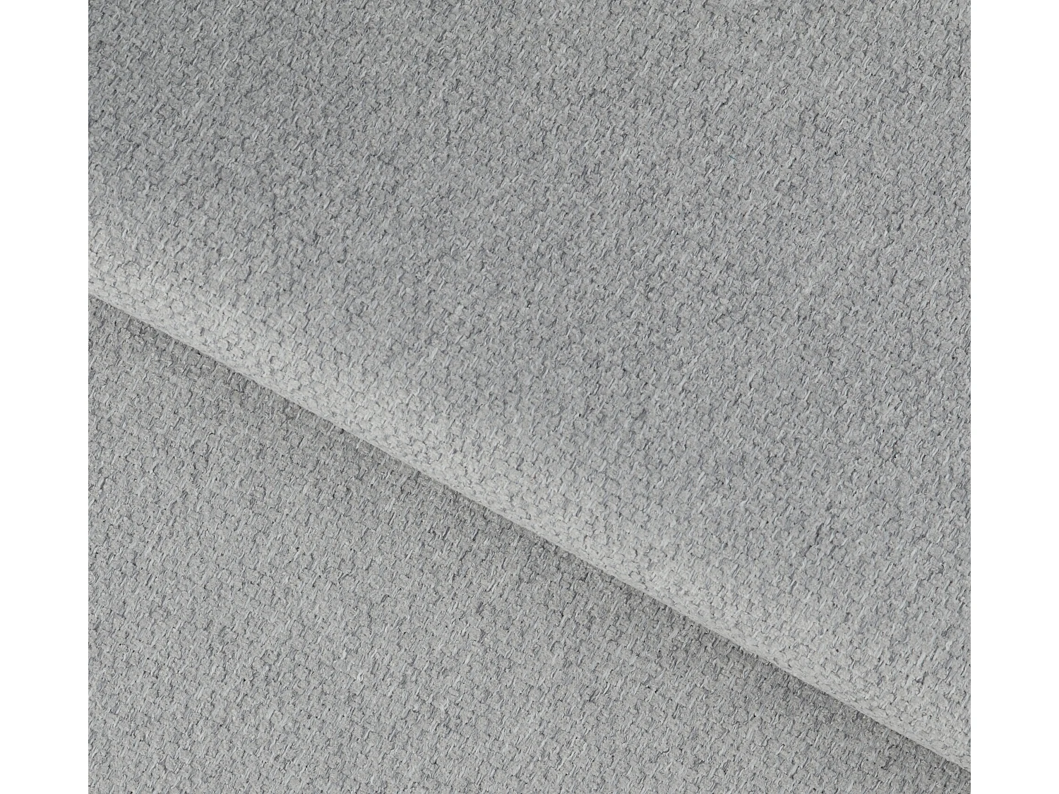 Canapé d'angle droit convertible 5 places en tissu chine gris clair