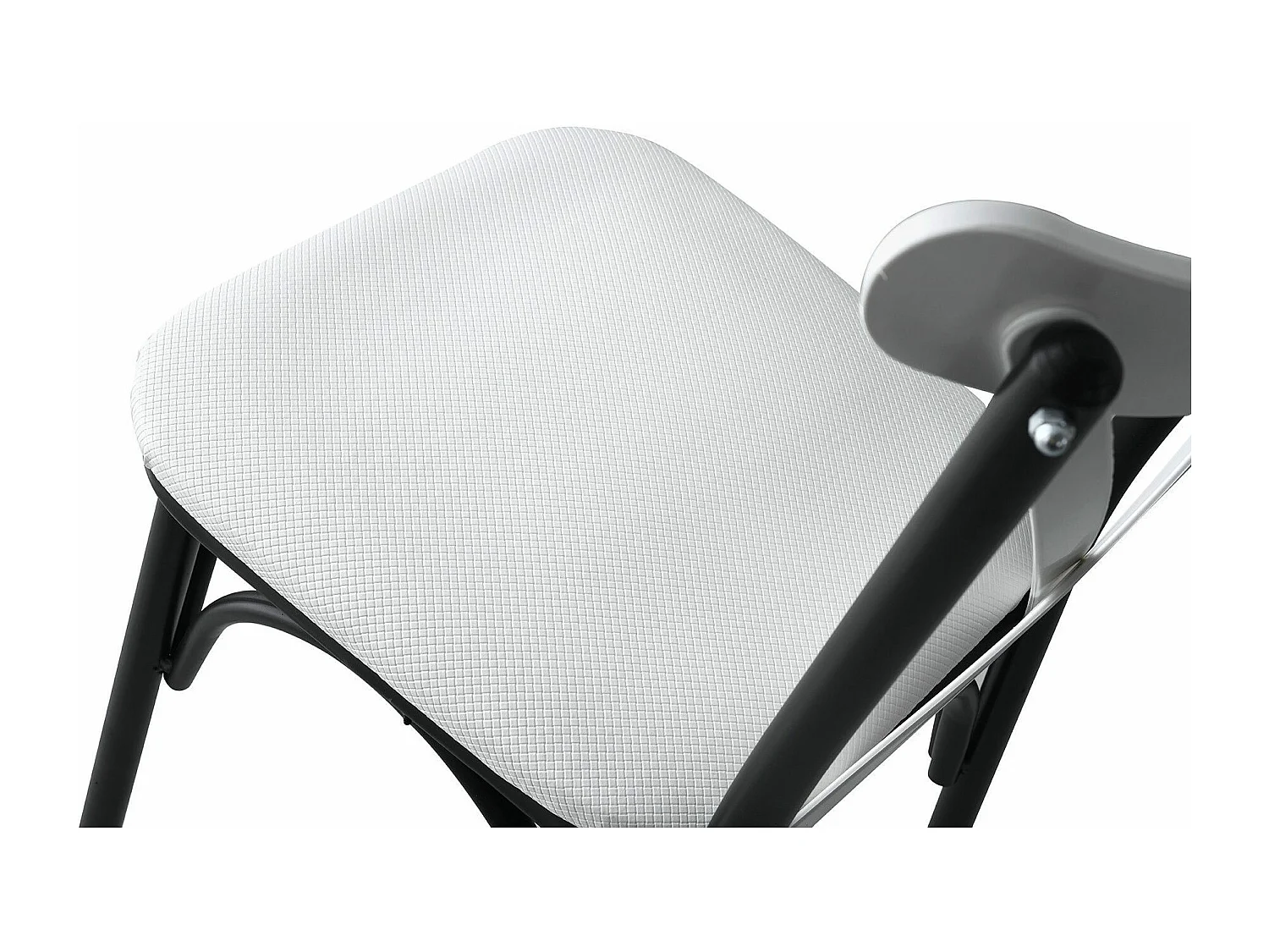 Chaise Kortal en bois et métal - Élégance rustique pour la cuisine-Couleur Blanc-Pack de 4