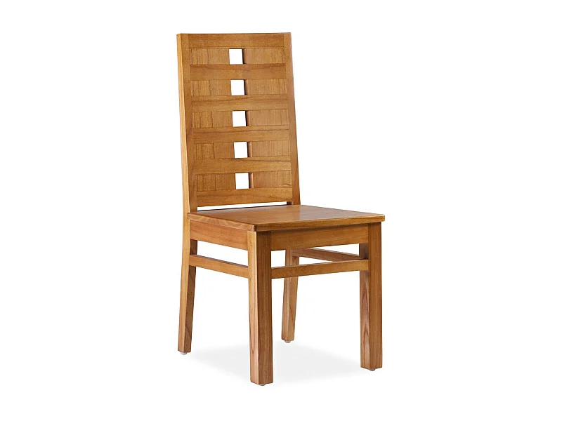 Chaise en bois massif clair de Mindy Zandhu