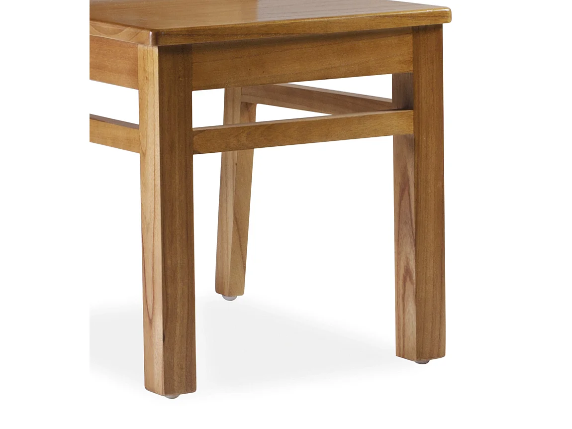 Chaise en bois massif clair de Mindy Zandhu