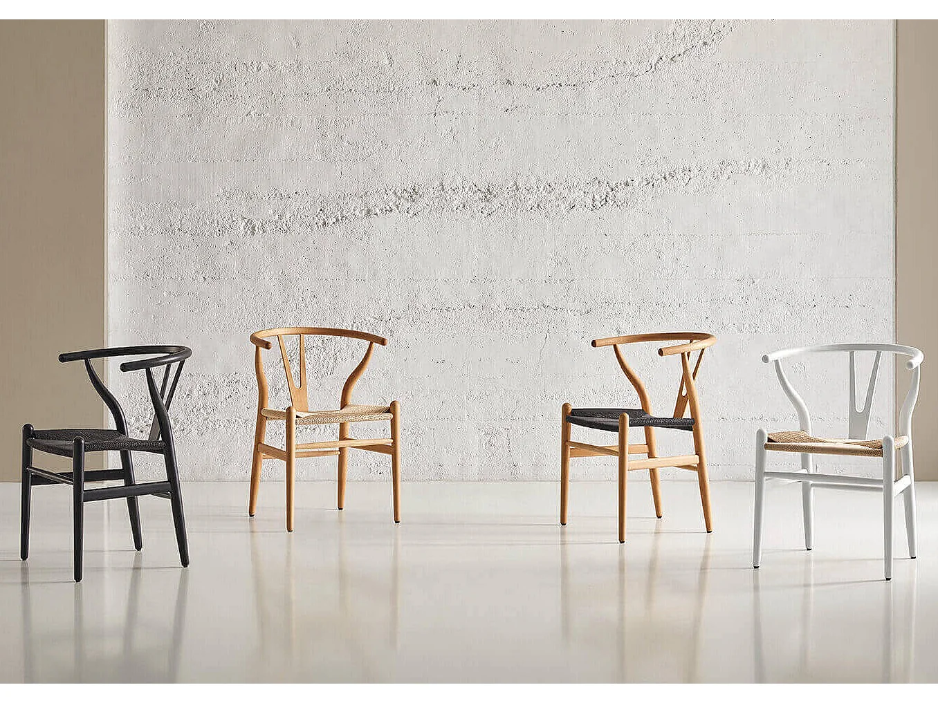 Chaise en bois d'orme et corde tressée Maya – Charme naturel et authenticité-Couleur Noir