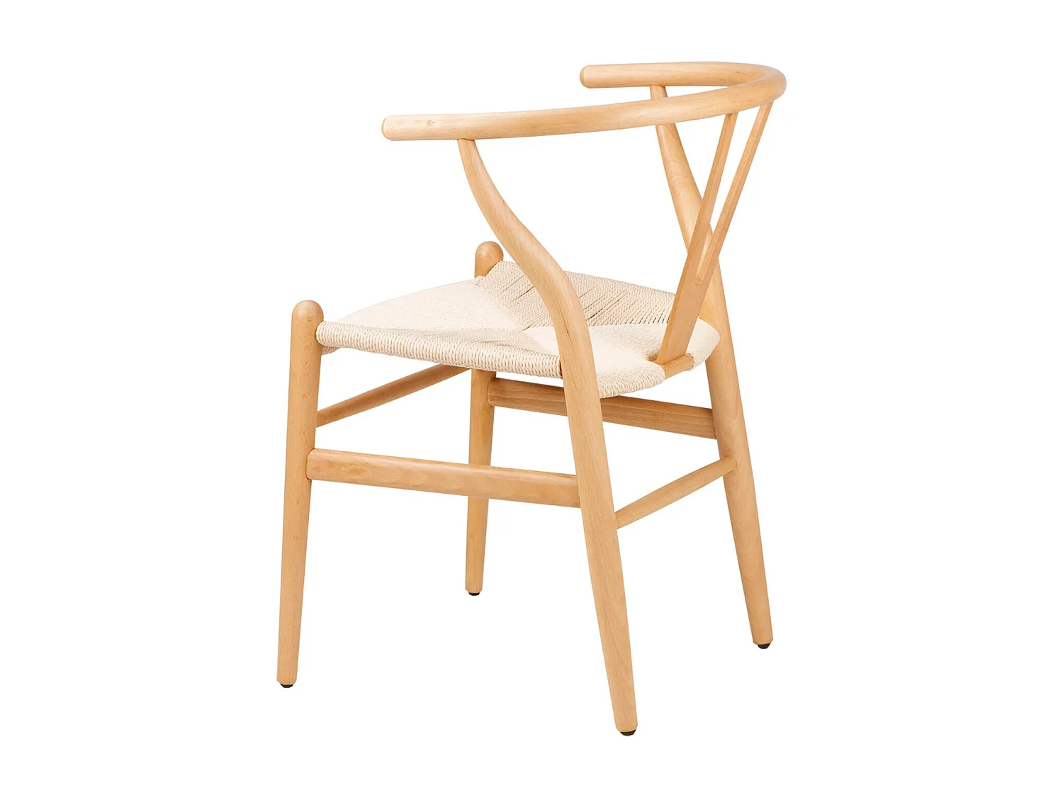 Chaise en bois d'orme et corde tressée Maya – Charme naturel et authenticité-Couleur Naturel