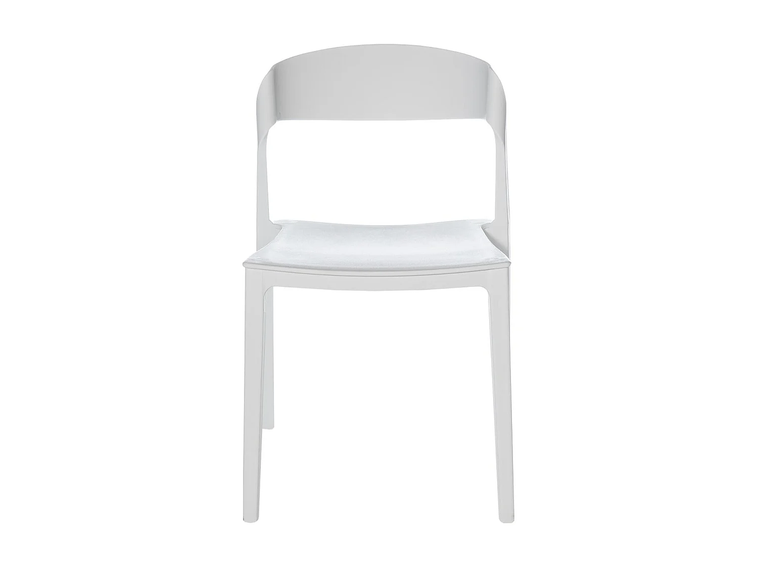 Chaise moderne polypropylène blanc Adel