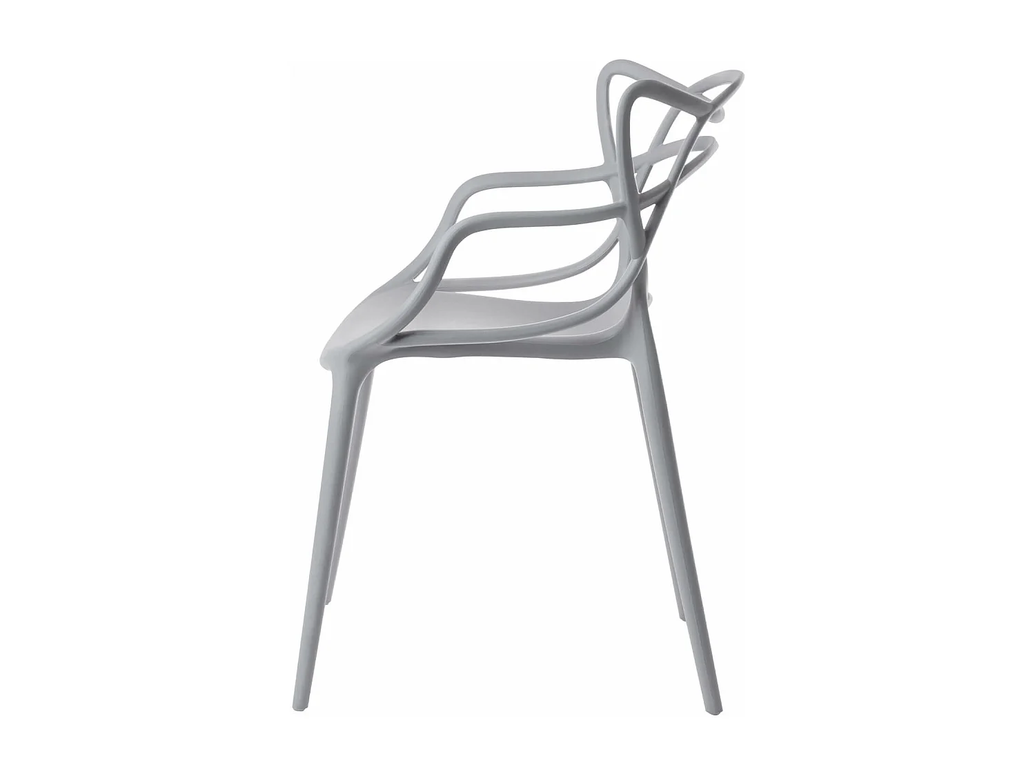 Silla original con reposabrazos Valentino.-Color Gris claro