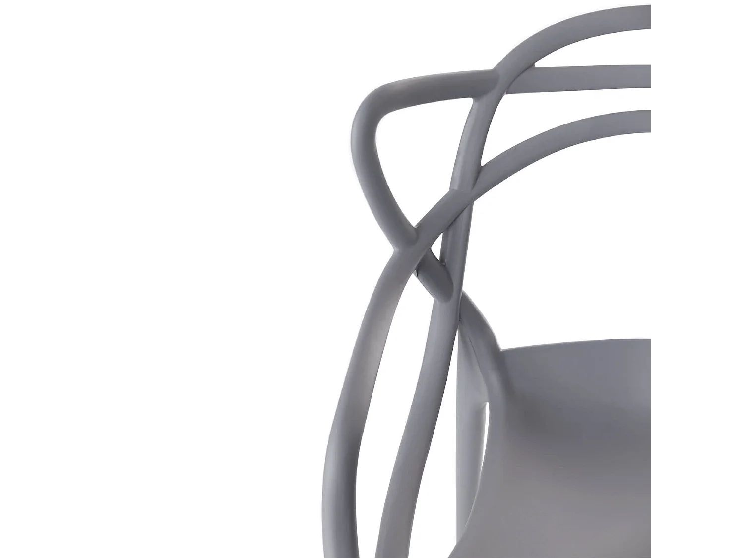 Silla original con reposabrazos Valentino.-Color Gris claro