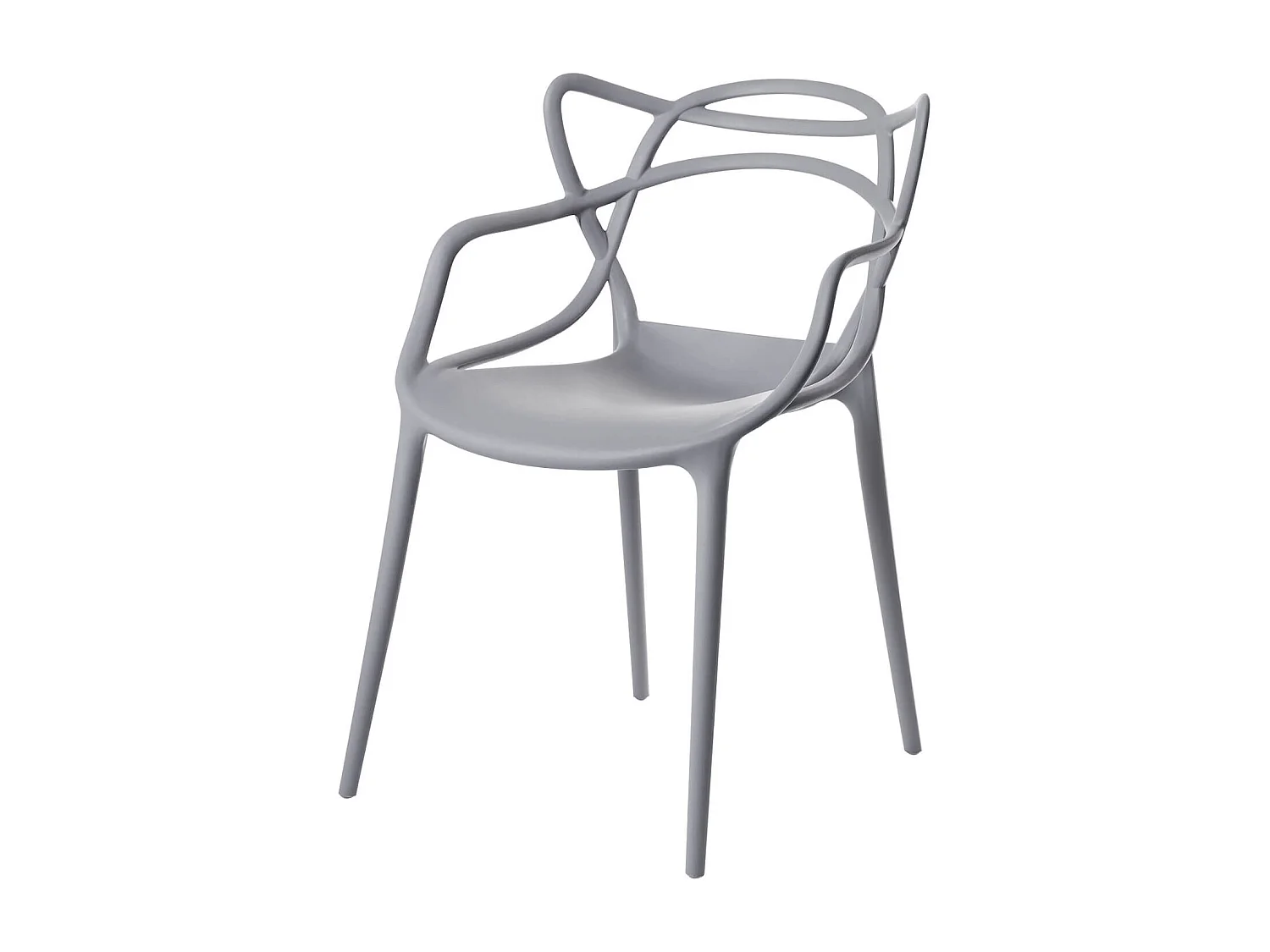 Silla original con reposabrazos Valentino.-Color Gris claro