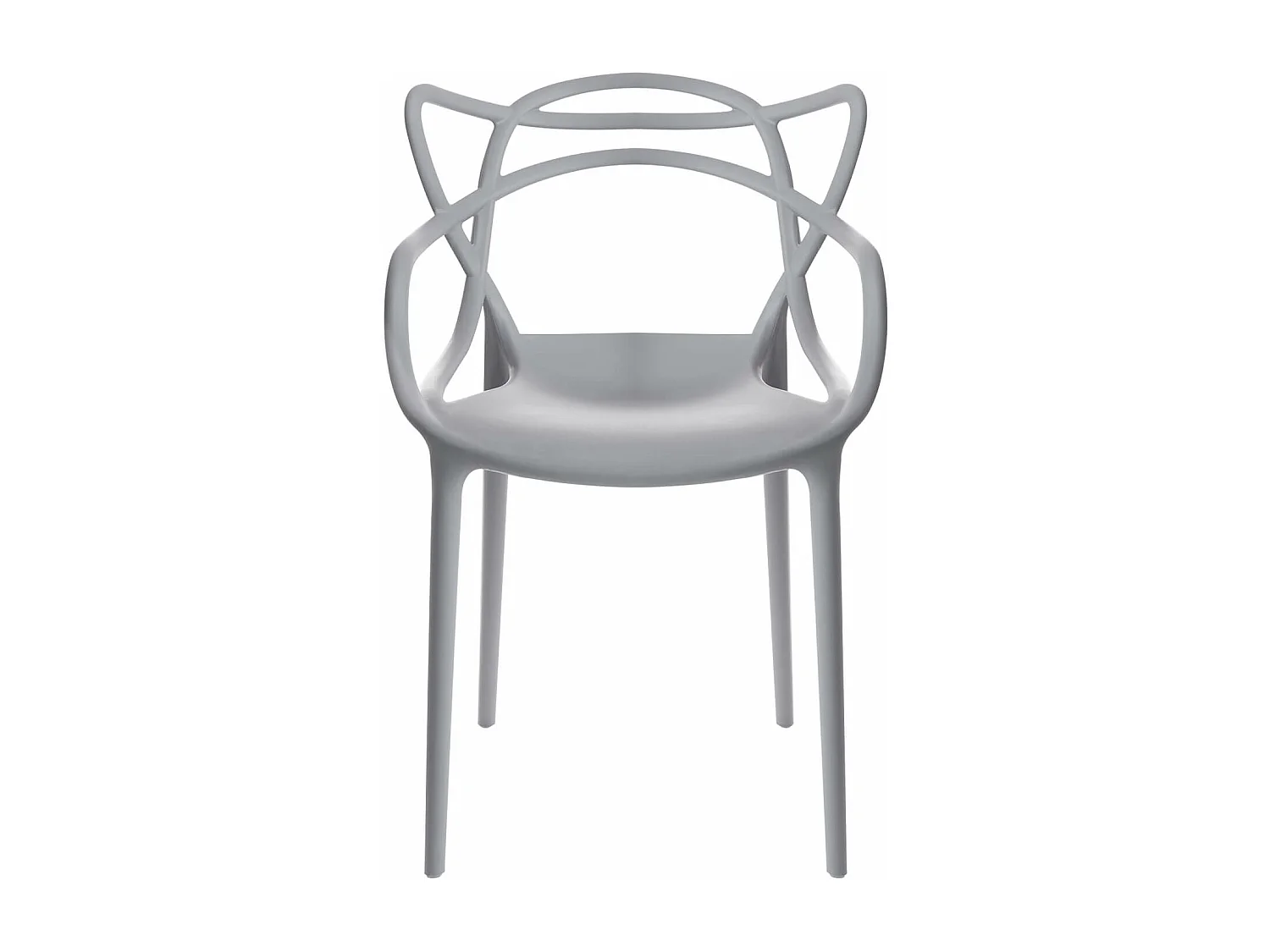 Silla original con reposabrazos Valentino.-Color Gris claro