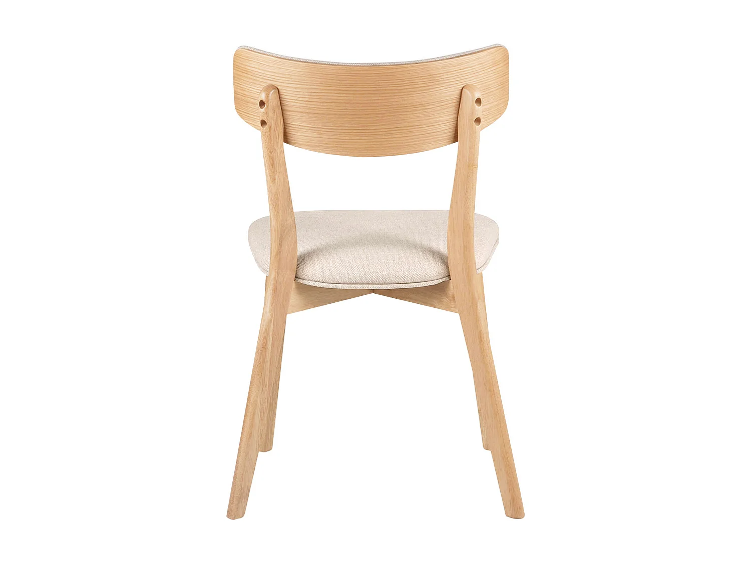 Chaise en bois et tissu Bonka – Élégance et confort-Couleur Naturel/Beige clair