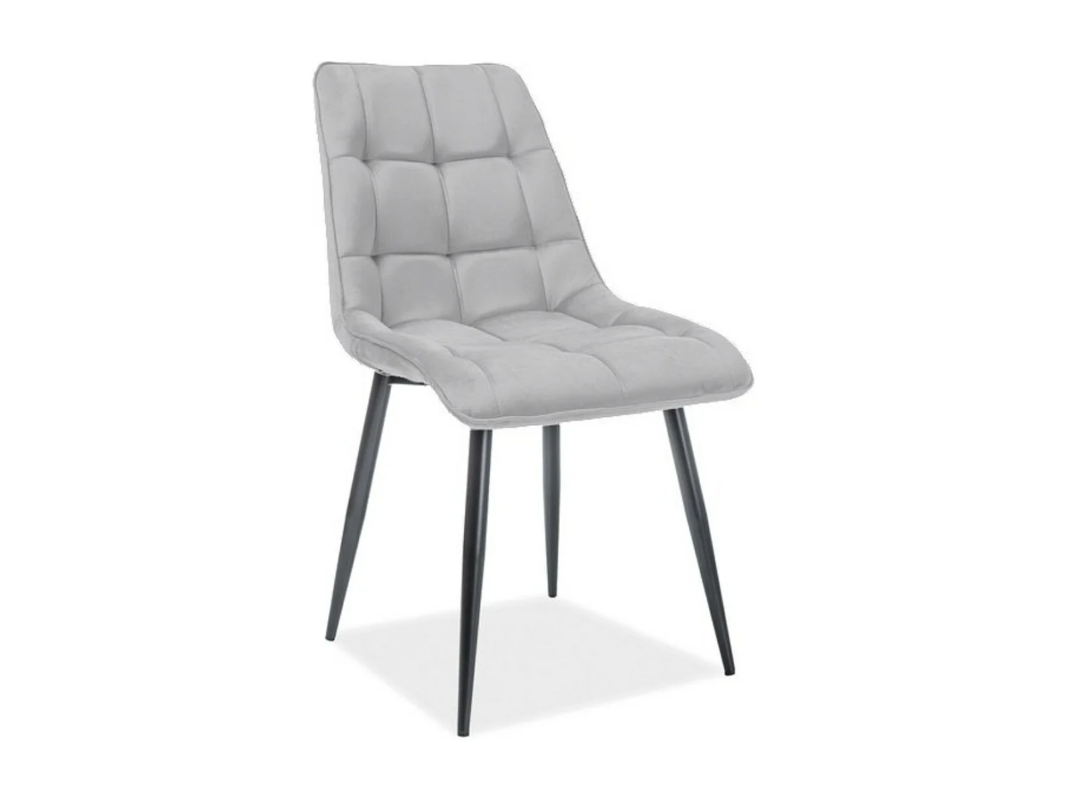 Krzesło CHIC MATT VELVET szare