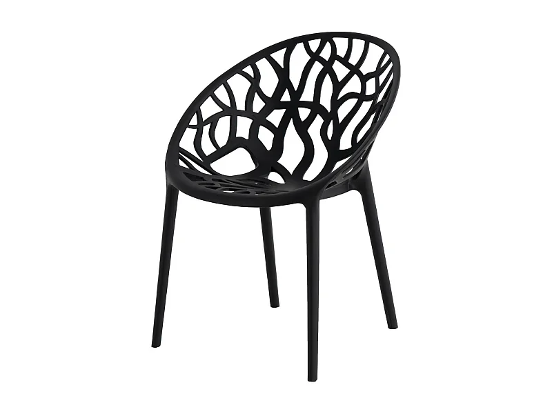 Chaise originale polypropylène Pikane-Couleur Noir