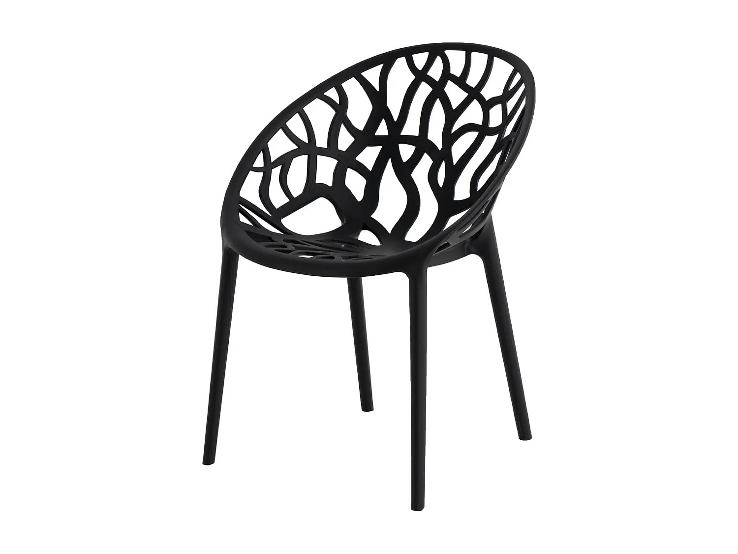 Chaise originale polypropylène Pikane-Couleur Noir