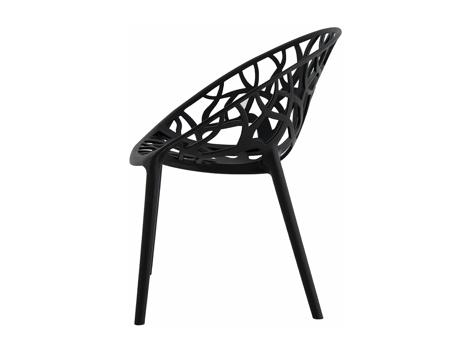 Chaise originale polypropylène Pikane-Couleur Noir
