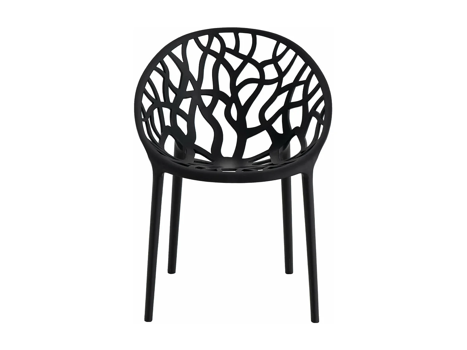 Chaise originale polypropylène Pikane-Couleur Noir