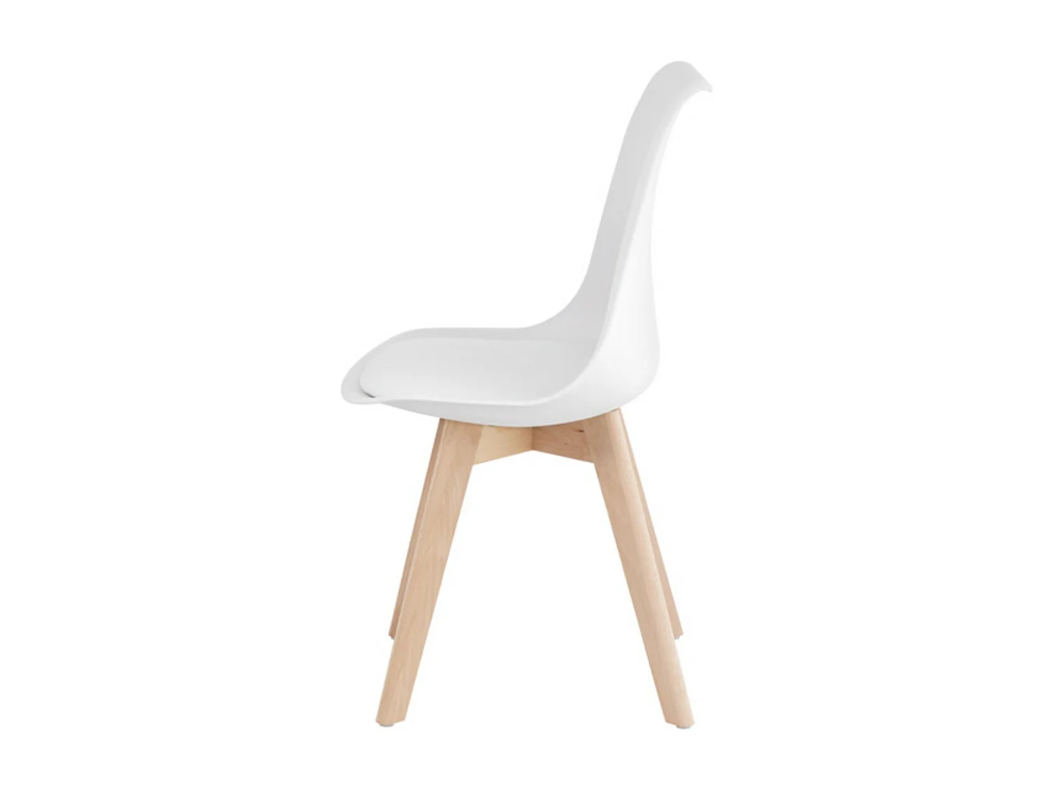 Chaise scandinave premium Karyna – Assise en simili cuir et pieds en bois de Hêtre-Couleur Vert céladon