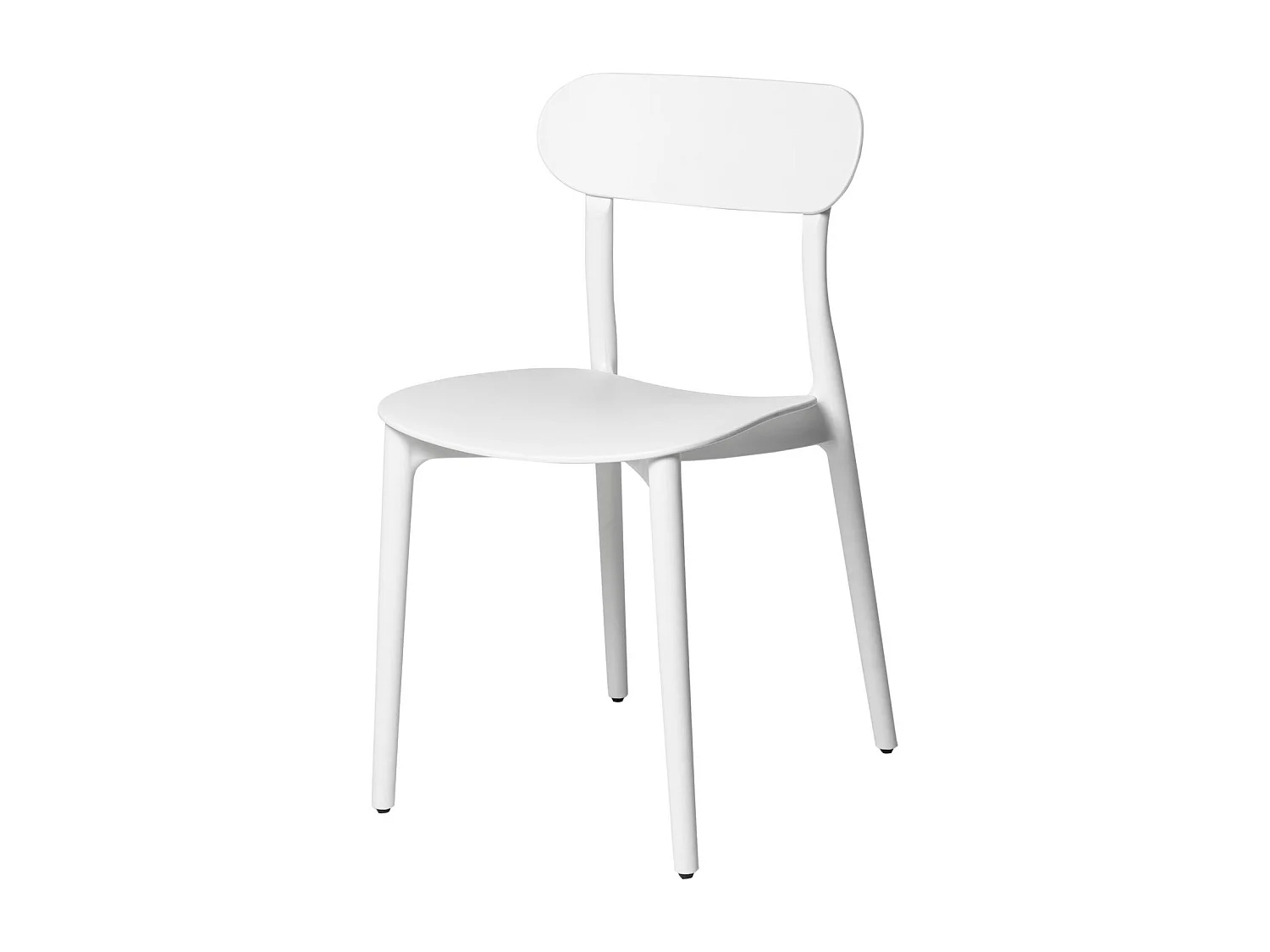 Chaise design moderne en polypropylène Gala – Idéale pour la cuisine-Couleur Blanc