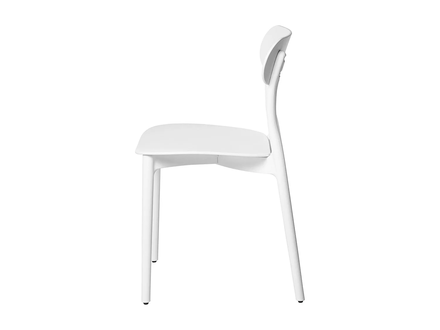 Chaise design moderne en polypropylène Gala – Idéale pour la cuisine-Couleur Blanc
